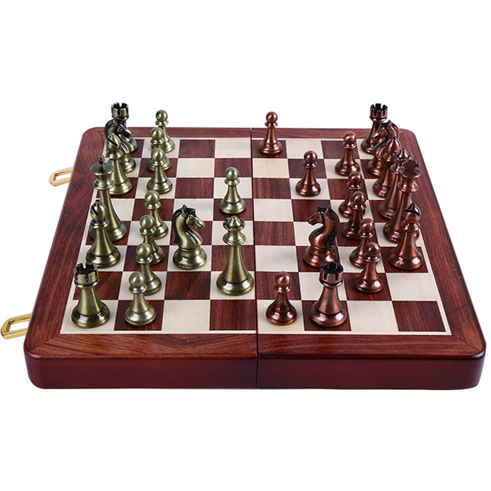 Agirlgle Metal Adult Chess Set for Travel