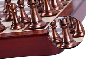 Agirlgle Metal Adult Chess Set for Travel