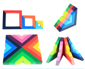 Rainbow 3D Puzzles  Building Blocks