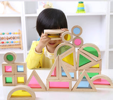 Load image into Gallery viewer, Agirlgle 24pcs Wood Building Blocks