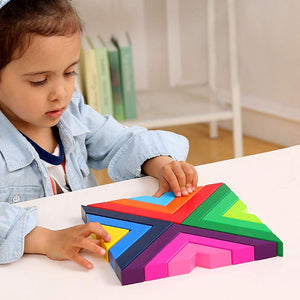 Rainbow 3D Puzzles  Building Blocks