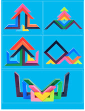 Load image into Gallery viewer, Rainbow 3D Puzzles  Building Blocks