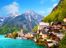 Load image into Gallery viewer, Agirlgle Jigsaw Puzzles 1000 Pieces for Adults for Kids, Jigsaw Puzzles Hallstatt Town- 1000 Pieces Jigsaw Puzzles